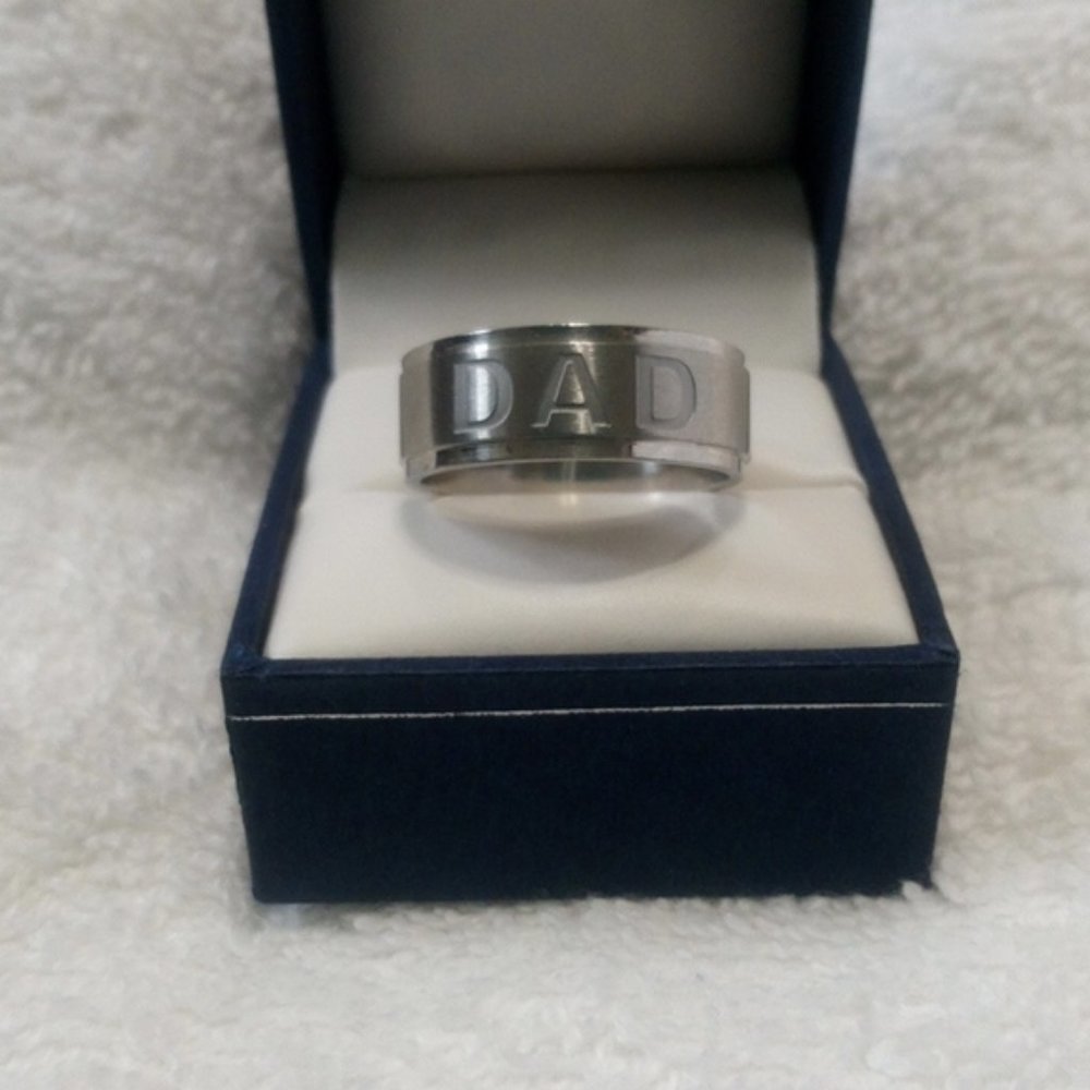 DAD engraved band Size 9.25-9.50